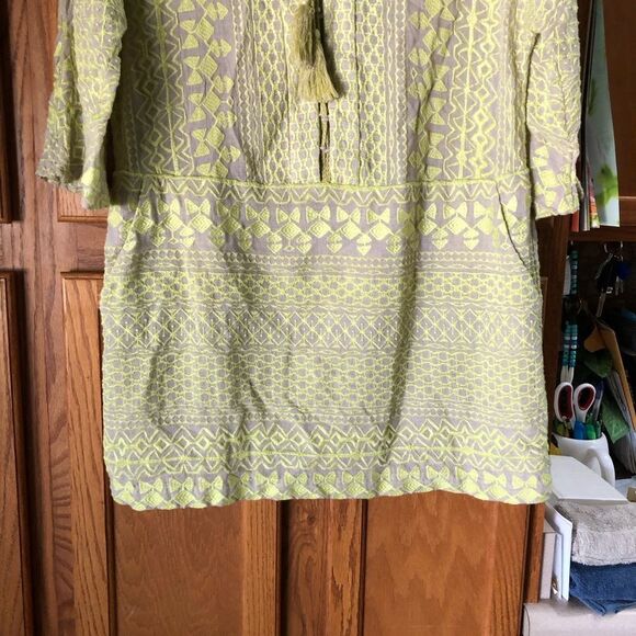 BCBGMAXAZRIA Milana Embroidered Wool Blend Mini Dress - L - Picture 5 of 15